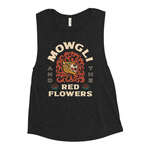 Mowgli and the Red Flowers Ladies’ Muscle Tank - Fables and Tales