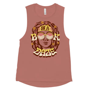 In A Book Daze Ladies’ Muscle Tank