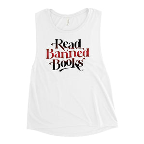 Read Banned Books Ladies’ Muscle Tank