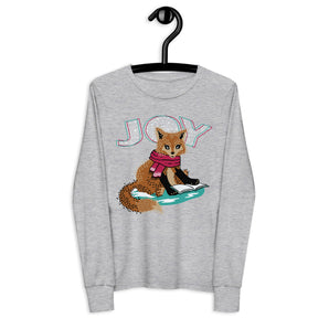 Woodland Wonderland Youth Long Sleeve Tee - Fox