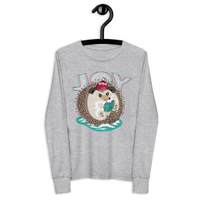 Woodland Wonderland Youth Long Sleeve Tee - Hedgehog