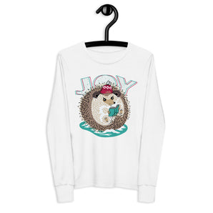 Woodland Wonderland Youth Long Sleeve Tee - Hedgehog