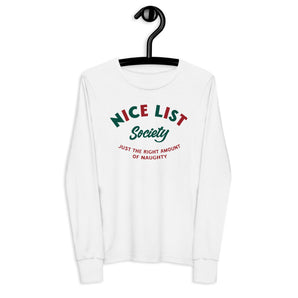 Nice List Society Youth Long Sleeve Tee